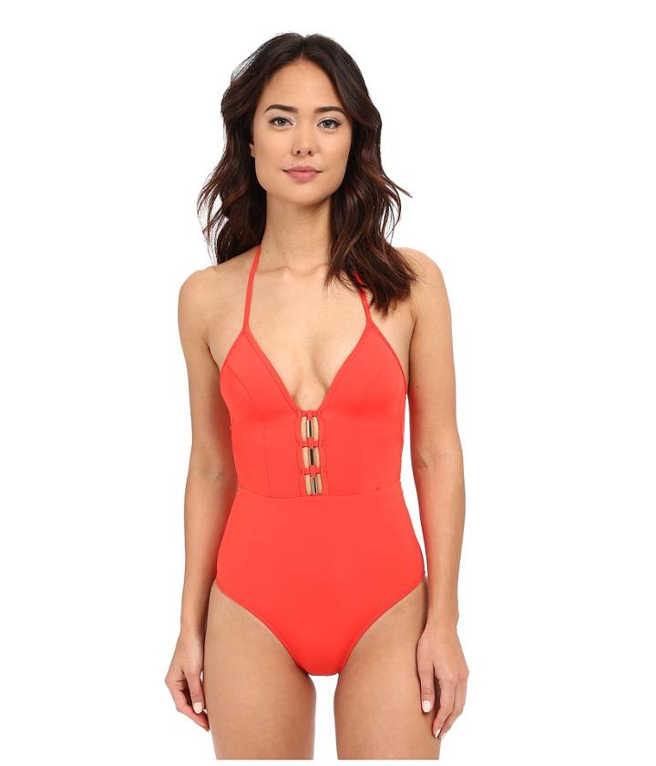 Jets By Jessika Allen - Illuminate Plunging V-neck One-piece Swimsuit
