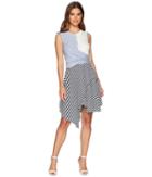 Catherine Catherine Malandrino - Franka Sleeveless Multi Stripe Twist Front Dress