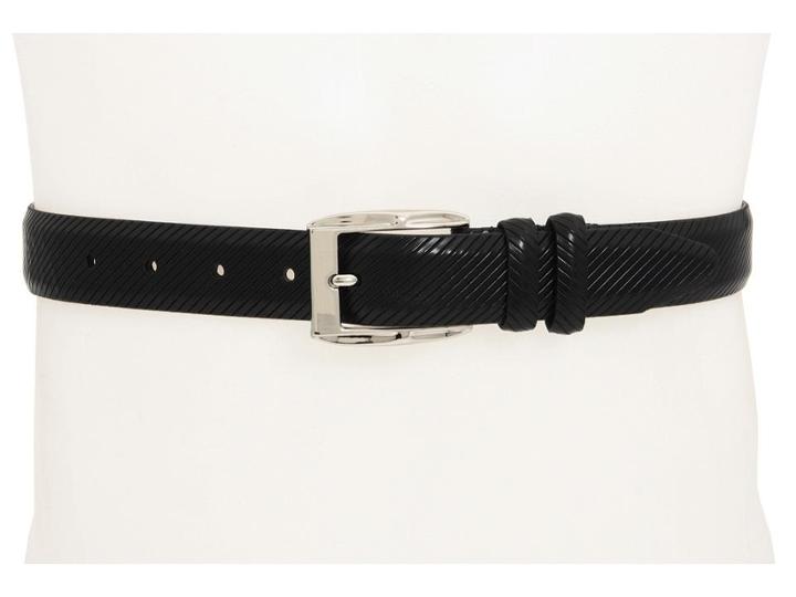 Johnston &amp; Murphy Diagonal Scored Belt