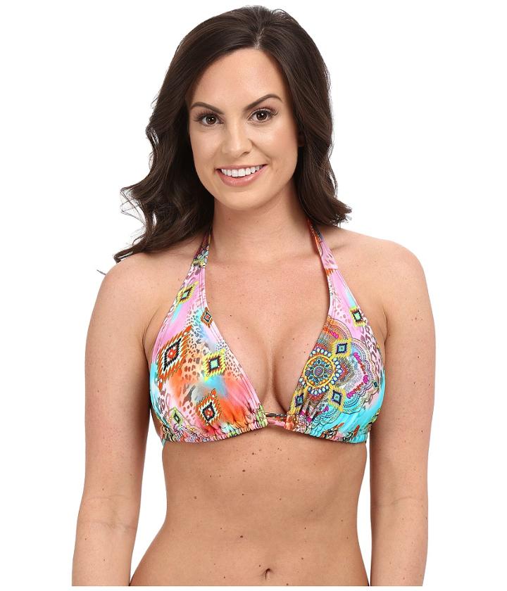 Luli Fama - Boho Chic D/dd Cup Triangle Halter Top