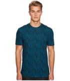 Versace Collection - Vertical Wave Print Tee