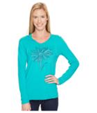 Life Is Good - Daisy Long Sleeve Hooded Smooth Tee
