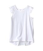Kardashian Kids - Jersey Tee With Pleated Sleeve And Crepe Pleat Back