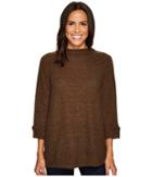 Nally &amp; Millie - Mock Neck Brushed Sweater Tunic