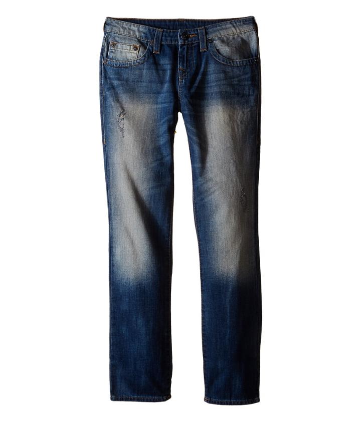 True Religion Kids - Geno Single End Jeans In Beaten Blue