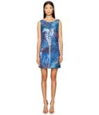 Just Cavalli - Tie-dye Palm Print Sleeveless Dress