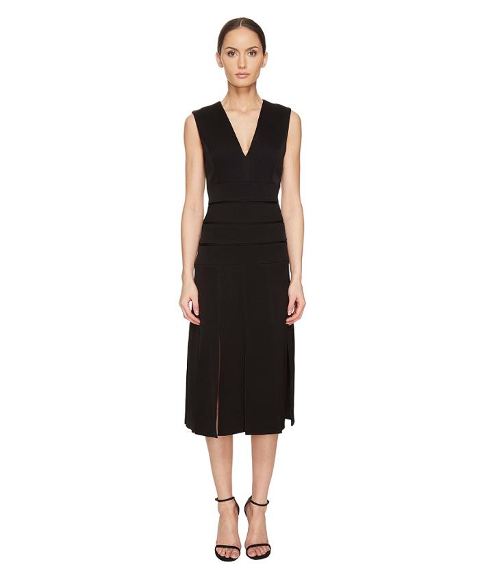 Prabal Gurung - Mech Stretch Crepe V-neck Carwash Dress