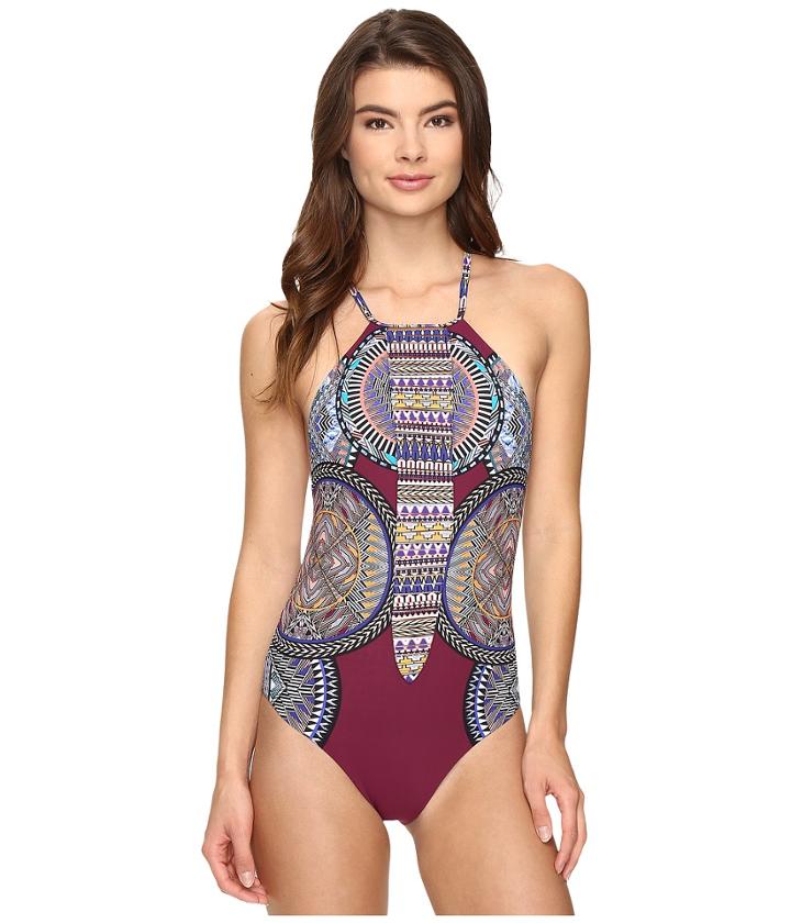 Red Carter - Tribal Daze Strappy Plunge Tank Mio