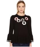 Kate Spade New York - Crochet Flower Bell Sweater