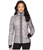 Blanc Noir - Puffer Jacket With Reflective Trim - Heather