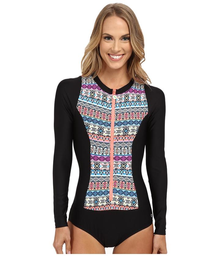 Next By Athena - Find Your Chi Malibu Long Sleeve Zip One-piece