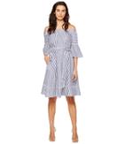 Donna Morgan - Off Shoulder Belted Midi Dress