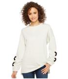 Culture Phit - Thea Sweatshirt With Lace-up Sleeve Detail