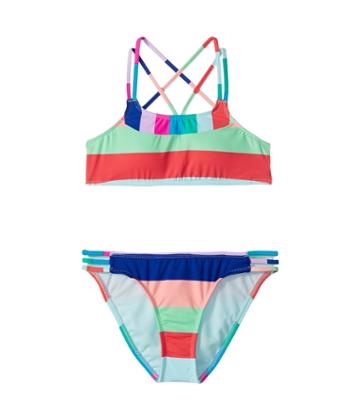 Hobie Kids - Island Vibin Bralette And Strappy Hipster Set