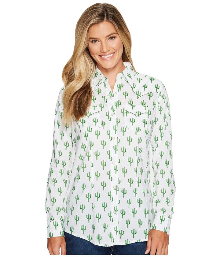 Wrangler - Long Sleeve Print Western Shirt