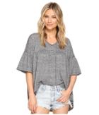 Jack By Bb Dakota - Oday Linen Blend Jersey Top
