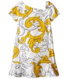 Versace - Macrobarocco Print Short Sleeve Dress