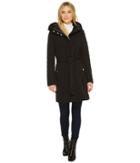 Ivanka Trump - Quilted/shoftshell Belted W/ Faux Fur