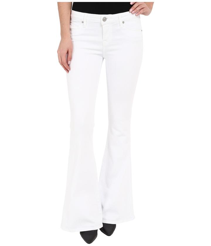 Hudson - Mia Barefoot Length Flare In White 2