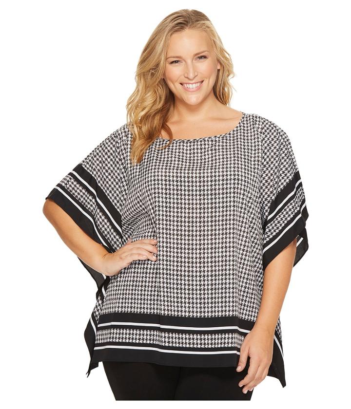 Michael Michael Kors - Plus Size Houndstooth Border Top