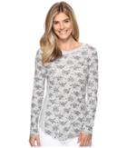 Dylan By True Grit - Vintage Heather Print Baby Thermal Long Sleeve Crew