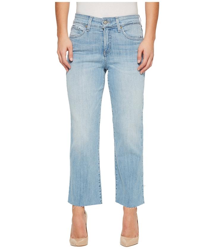 Nydj Petite - Petite Jenna Straight Ankle W/ Raw Hem In Wanderlust