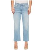 Nydj Petite - Petite Jenna Straight Ankle W/ Raw Hem In Wanderlust