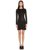 Versace Jeans - Side Cinched Long Sleeve Dress