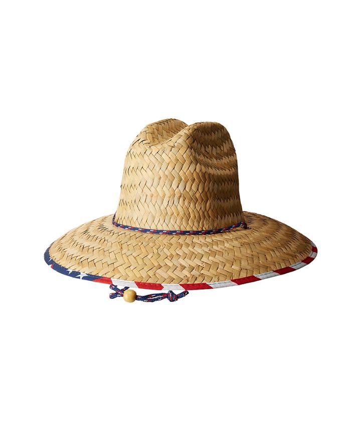 San Diego Hat Company - Straw Lifeguard W/ Under Brim Print