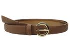 Michael Michael Kors - 20mm Saffiano Belt On Mk Logo Ring Buckle