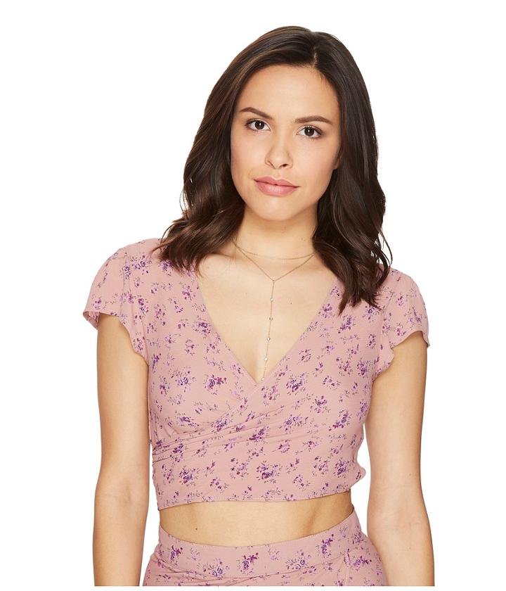Flynn Skye - That's A Wrap Crop Flutter Top