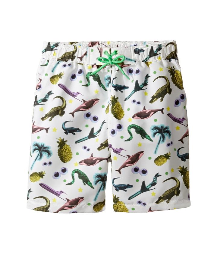 Stella Mccartney Kids - Taylor Swim Sticker Print Swim Shorts