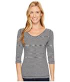 Royal Robbins - Kickback To Front Stripe 3/4 Sleeve Top