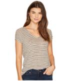 Lucky Brand - Linen Stripe Tee