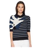 Sonia Rykiel - Bouclette Stripes Short Sleeve Sweater