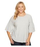 Two By Vince Camuto - Plus Size Relaxed Bell Sleeve Cotton Slub Tee