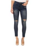 Blank Nyc - Denim Crop Ripped Knee Skinny Jeans In Blue