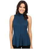 Ellen Tracy - Mock Neck Peplum Shell