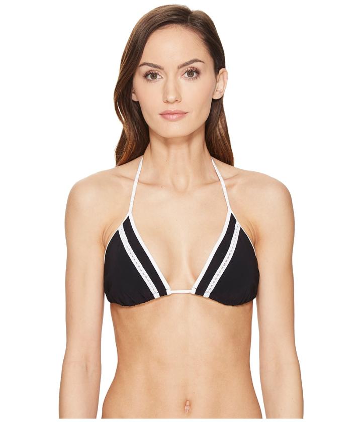 Jonathan Simkhai - Reversible Lace-up Triangle Bikini Top