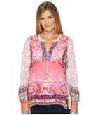 Hale Bob - Precious Cargo Sandwash Silk Crepe De Chine Long Sleeve Top