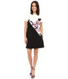Ellen Tracy - Color Blocked Shift Dress