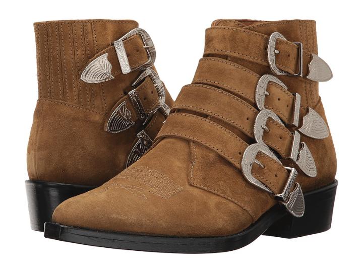 Toga Virilis - Suede Western Buckle Boot