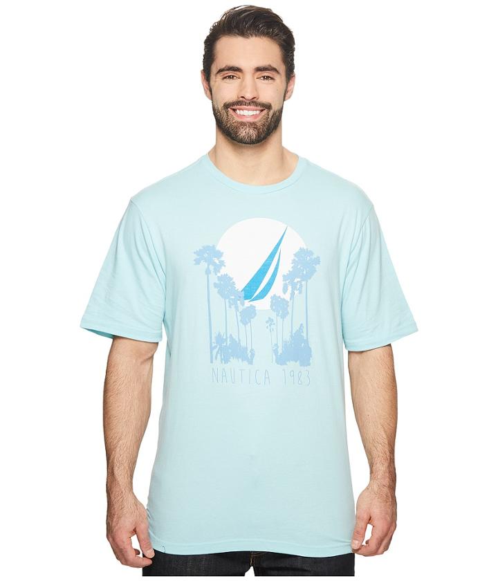 Nautica Big &amp; Tall - Big Tall Palm Trees Nautica Crew Tee