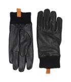 Ugg - Casual Leather Smart Gloves W/ Knit Cuff