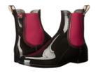 M Missoni - Ankle Rain Boots, Black With Red Trim