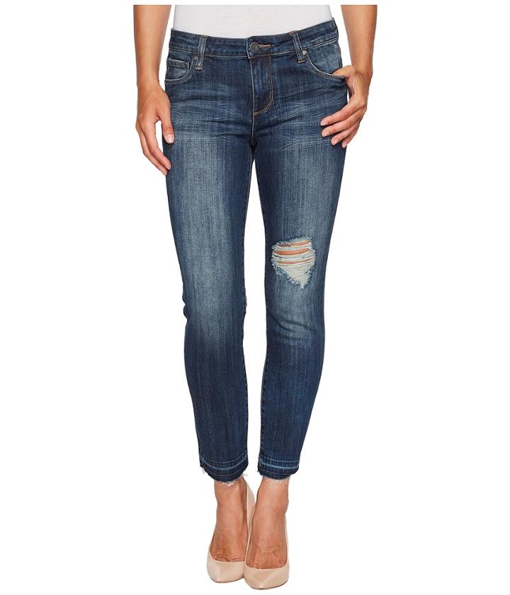 Kut From The Kloth - Reese Ankle Straight Leg In Musical W/ Medium Base Wash