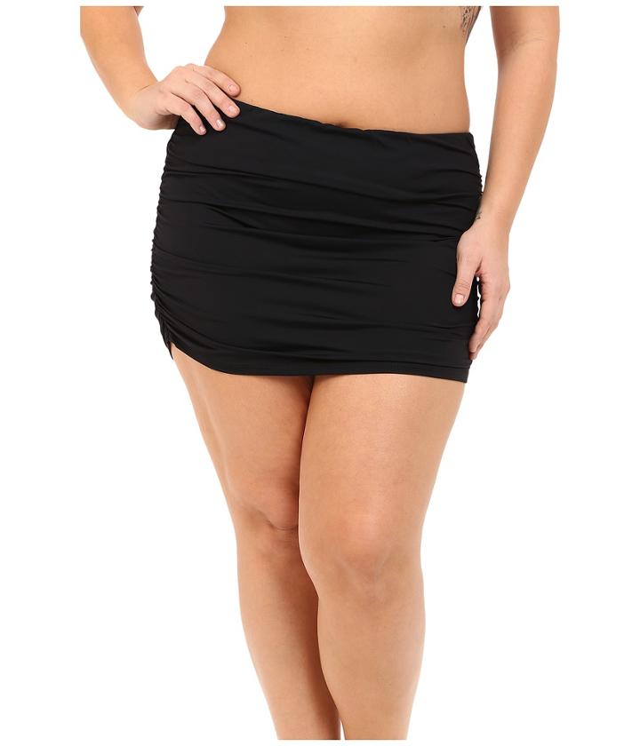 Lauren By Ralph Lauren - Plus Size Beach Club Solids Ultra High Waist Skirted Hipster Bottoms