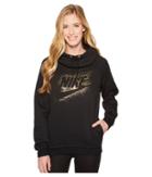 Nike - Sportswear Rally Metallic Funnel-neck Pullover Hoodie