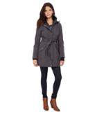 Jessica Simpson - Long Zip Front Soft Shell With Belt