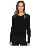 Kate Spade New York - Embellished Brooch Sweater
